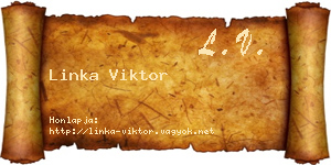 Linka Viktor névjegykártya